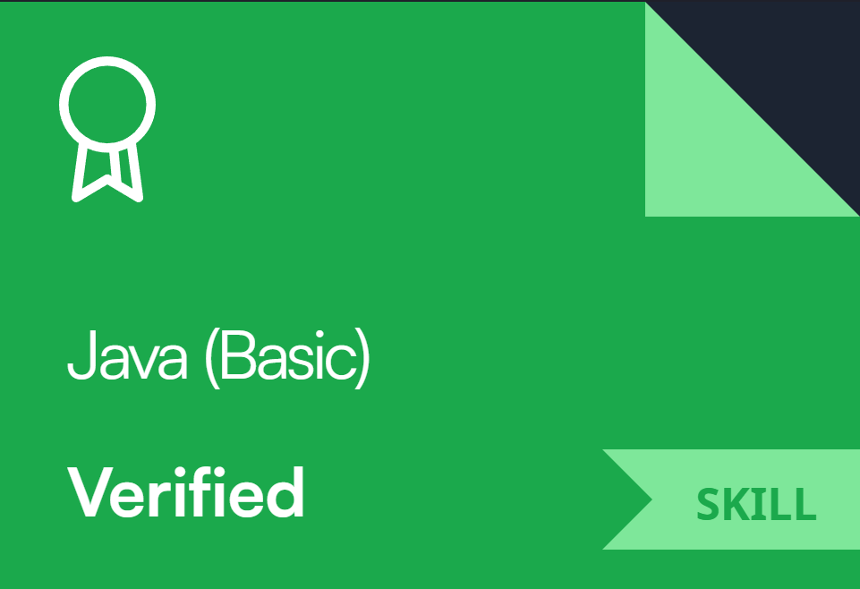 Java Basic Certificate
