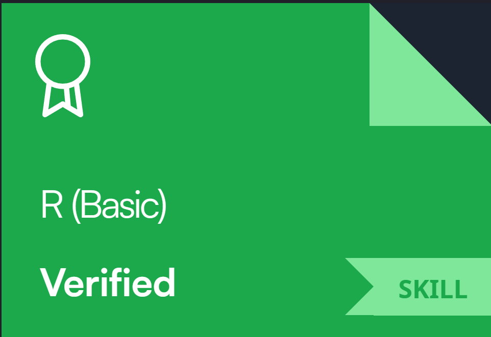 R Basic Certificate